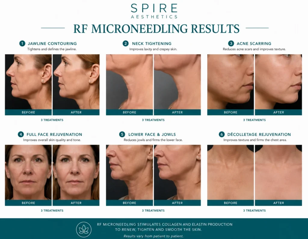 RF Microneedling Skin tightening Burgess Hill results